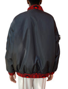 Prada 2021 Black Re-Nylon Knit Bomber Jacket - XS