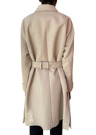 Giorgio Armani Beige Wool Cashmere Car Coat - 42 / US 6
