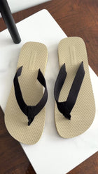 The Row Classic Black Dune Flip Flops - 37