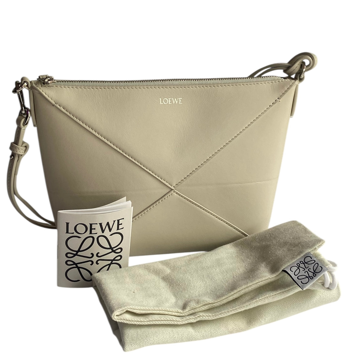 Loewe Ivory Puzzle Fold Shoulder Bag