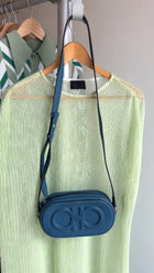 Ferragamo blue gancini crossbody bag