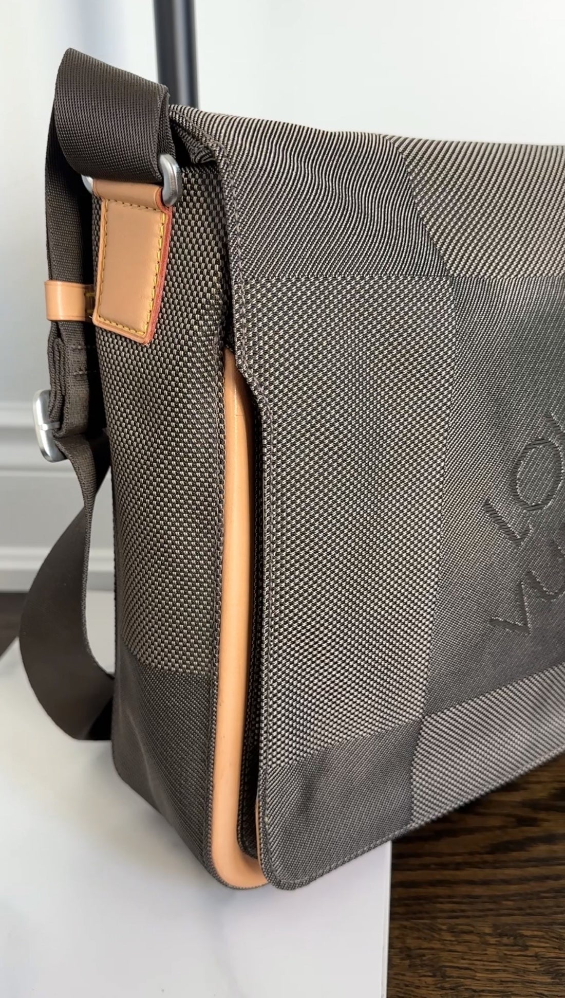 Louis Vuitton Terre Damier Geant Canvas Messenger Bag