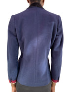 Chanel Vintage Navy Coin Button Double Breasted Jacket - 38 / US 6