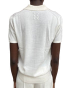 Nili Lotan Ivory Knit Cashmere Polo - M