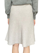 Brunello Cucinelli Ivory Wool & Mohair Boucle Midi Skirt - US 12