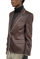 Giorgio Armani Brown Cashmere Blazer - 42 / US 6