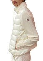 Moncler Ivory Tricot Padded Cardigan - M / US 6-8