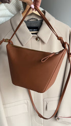 Loewe Tan Leather Mini Hammock Hobo Two Way Bag