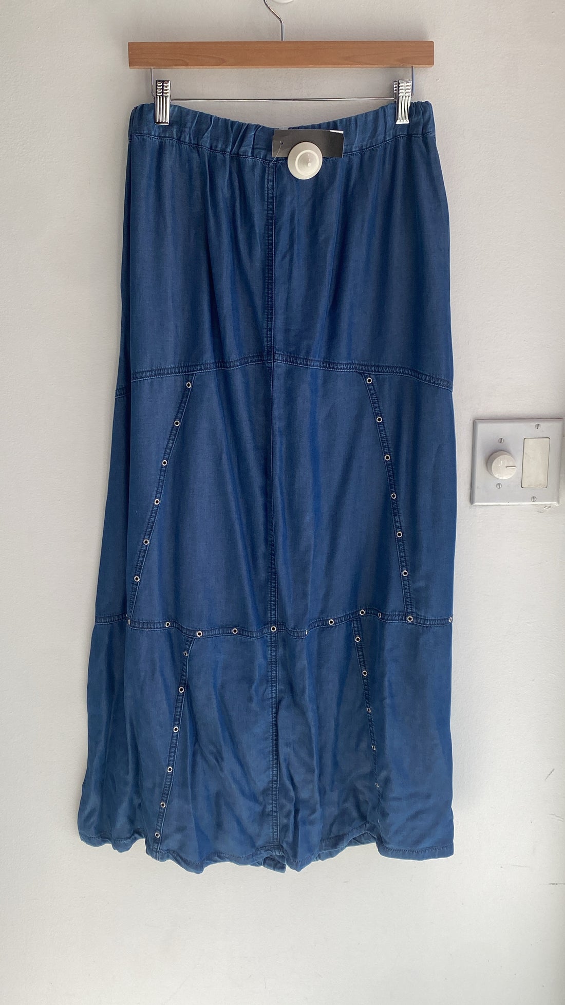 The Kooples Denim Button Maxi Skirt - M