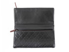 Chanel Black Quilted Lambskin Beauty Foldover Clutch Bag