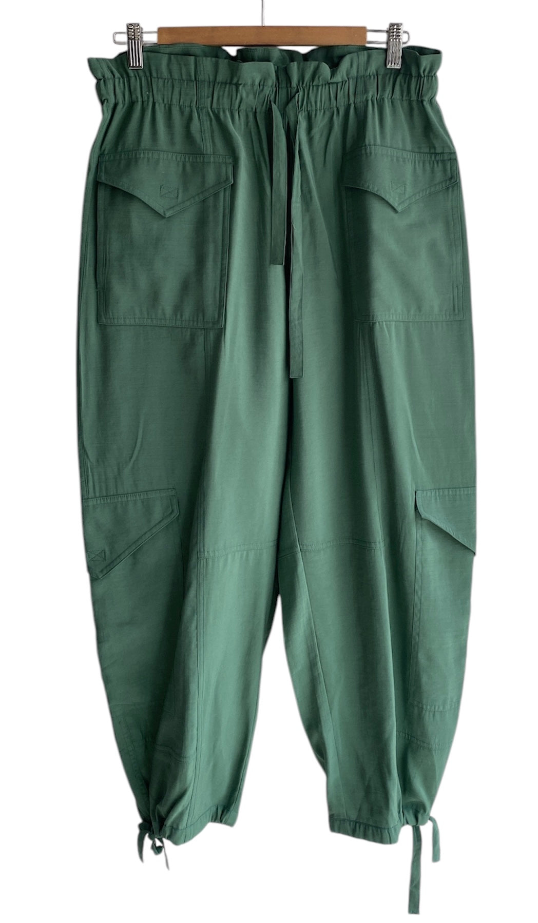 Ganni Green Cargo Lounge Pants