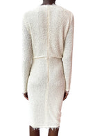 Isabel Marant Ecru Boucle Longlseeve Dress -  40 / US 8