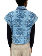 Chanel 24C Denim CC Logo Embroidered Vest - 38 / US 6