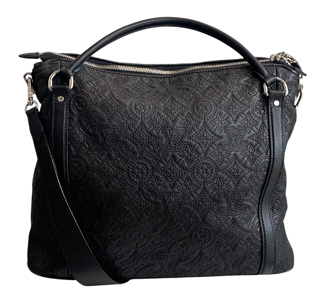 Louis Vuitton Black Lambskin Antheia IXIA Shoulder Bag