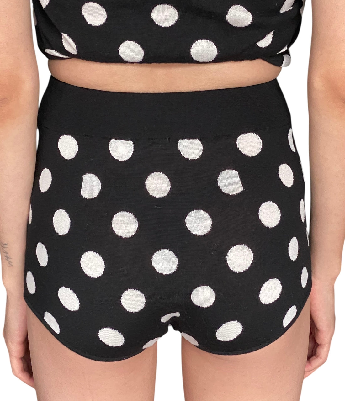 Dolce & Gabbana Black Polka-Dot 3pc Cardigan Set - 42 / US 6