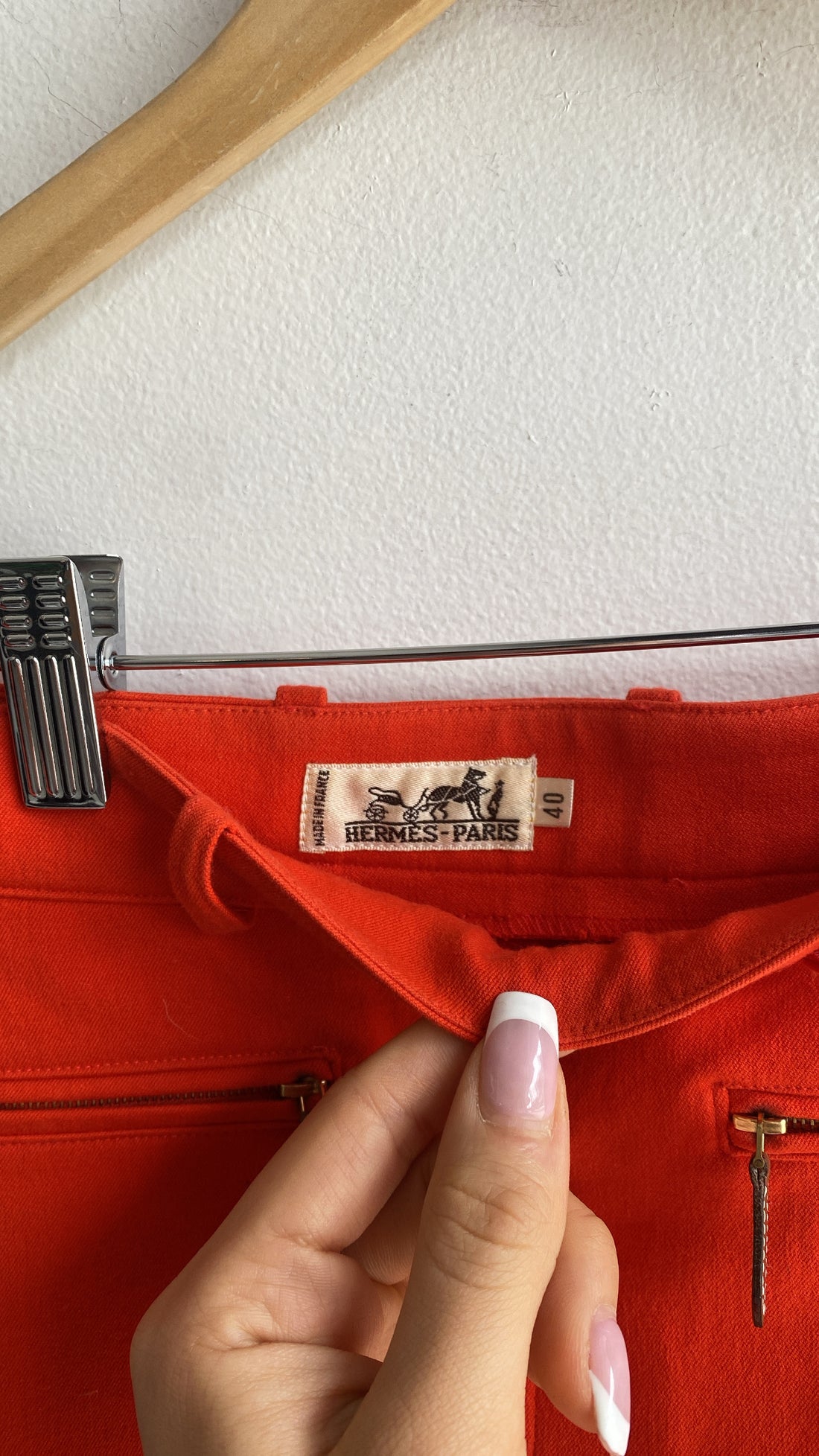 Hermes Vintage Red Riding Pants - 40