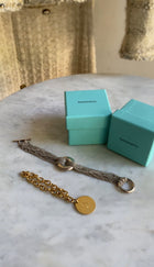 Tiffany & Co. Yellow Gold 18k Yellow Gold Round Circle Tag Bracelet - 6