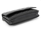 Chanel Black Black Lambskin Leather CC Classic Wallet on Chain SHW