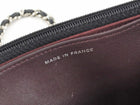 Chanel Black Black Lambskin Leather CC Classic Wallet on Chain SHW