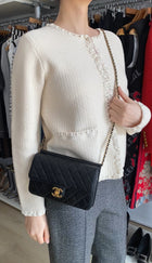 Chanel Small Black Quilted Leather Crossing Times Crossbody Bag