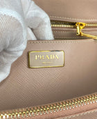 Prada Nude Saffiano Large Galleria Tote Bag