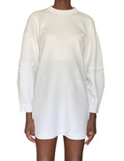 Louis Vuitton Ivory Logo Sweater Mini Dress - L / US 8-10