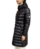 Moncler Black Moka Long Puffer Jacket - 3 / L / US 10