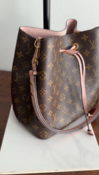 Louis Vuitton Monogram Canvas Neo Noe MM Rose Poudre Drawstring Bag