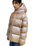 Moncler Pink Glossed Frasne Puffer Jacket - 3 / L / US 10-12
