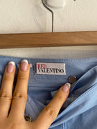 Red Valentino Blue Ruffle Skirt - S