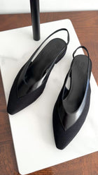 Loro Piana Black Rebecca Slingback Flat Shoes - 37