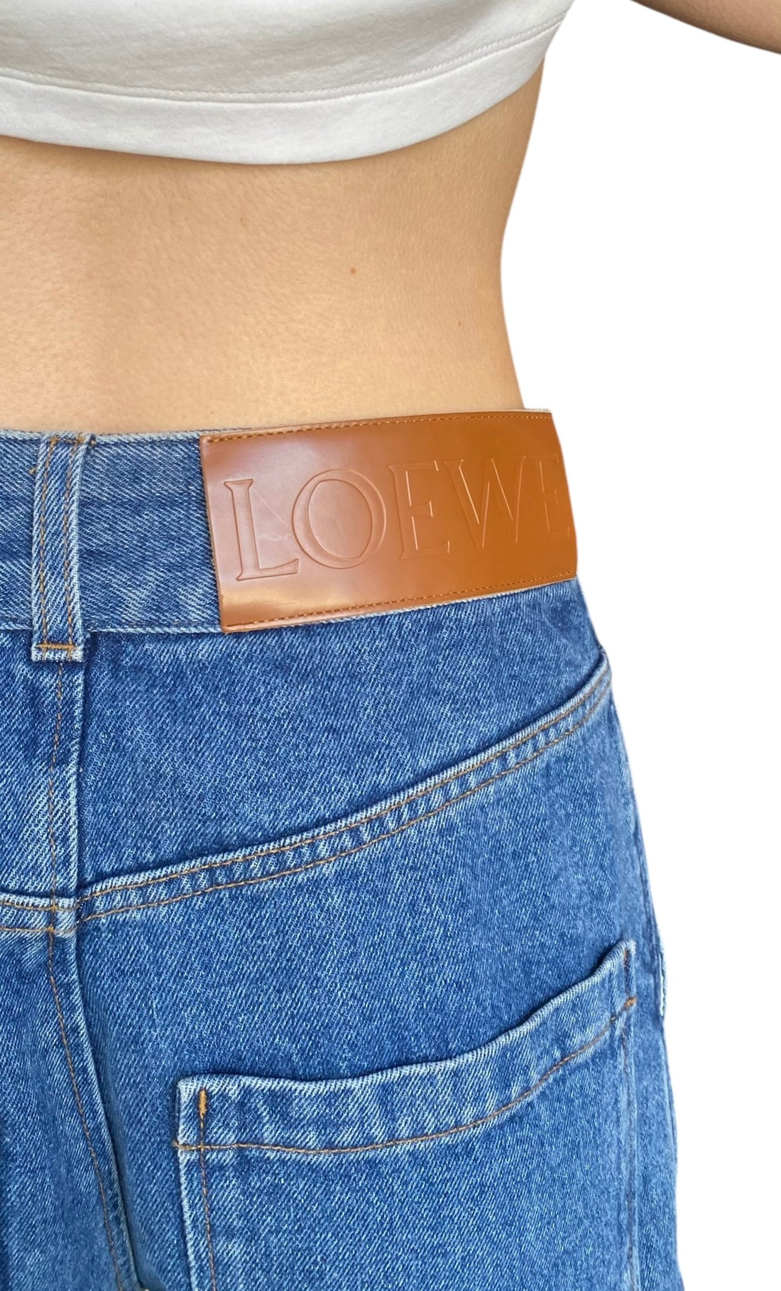 Loewe Blue Anagram Baggy Denim - 36 / US 4