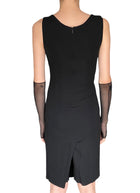 Versace Black Draped Bowtie Dress - 38 / US 4