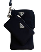 Prada Black Nylon Lanyard Pouch