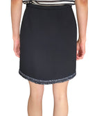 Giambattista Valli Black Wool Tweed Trim A-line Mini Skirt - IT 42 / US 6