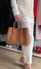 Hermes Garden Party 30 TPM Gold Negonda Leather Tote Bag 2025