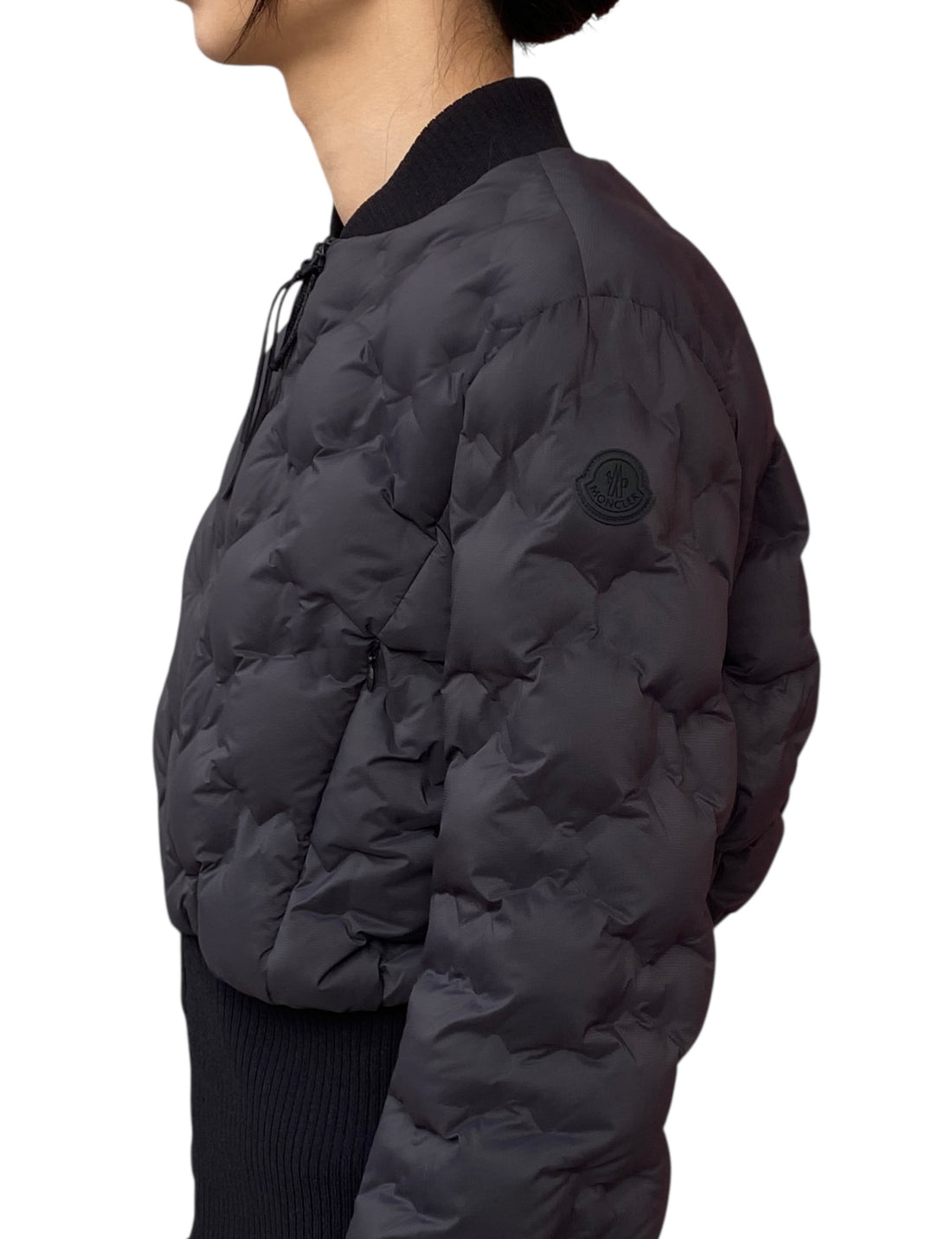 Moncler Black Antifo Bomber Jacket - 3 / M / US 6
