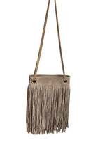 Saint Laurent Brown Suede Fringe Grace Bag