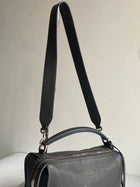 Fendi Slate Selleria Lei Boston Shoulder Bag