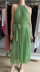 Zimmerman Sage Green Sunray Pleated Dress - 3 / L / US 8-10