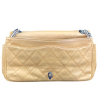 Chanel Beige Lambskin Icons Secret Label Shoulder Bag