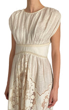 Zimmermann Beige “Daylight” Broderie Linen Gown - 1 / US 4-6