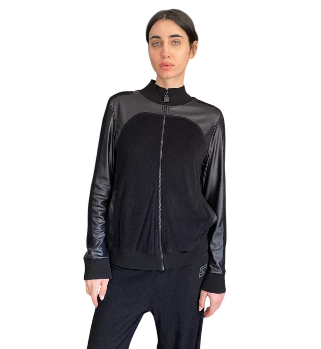 Chanel 07A Black Terry Tracksuit - 42