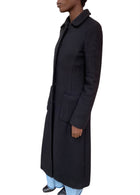 Marc Jacobs Black Long Snap Button Coat - US 4