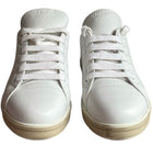 Prada White Logo Leather Sneakers