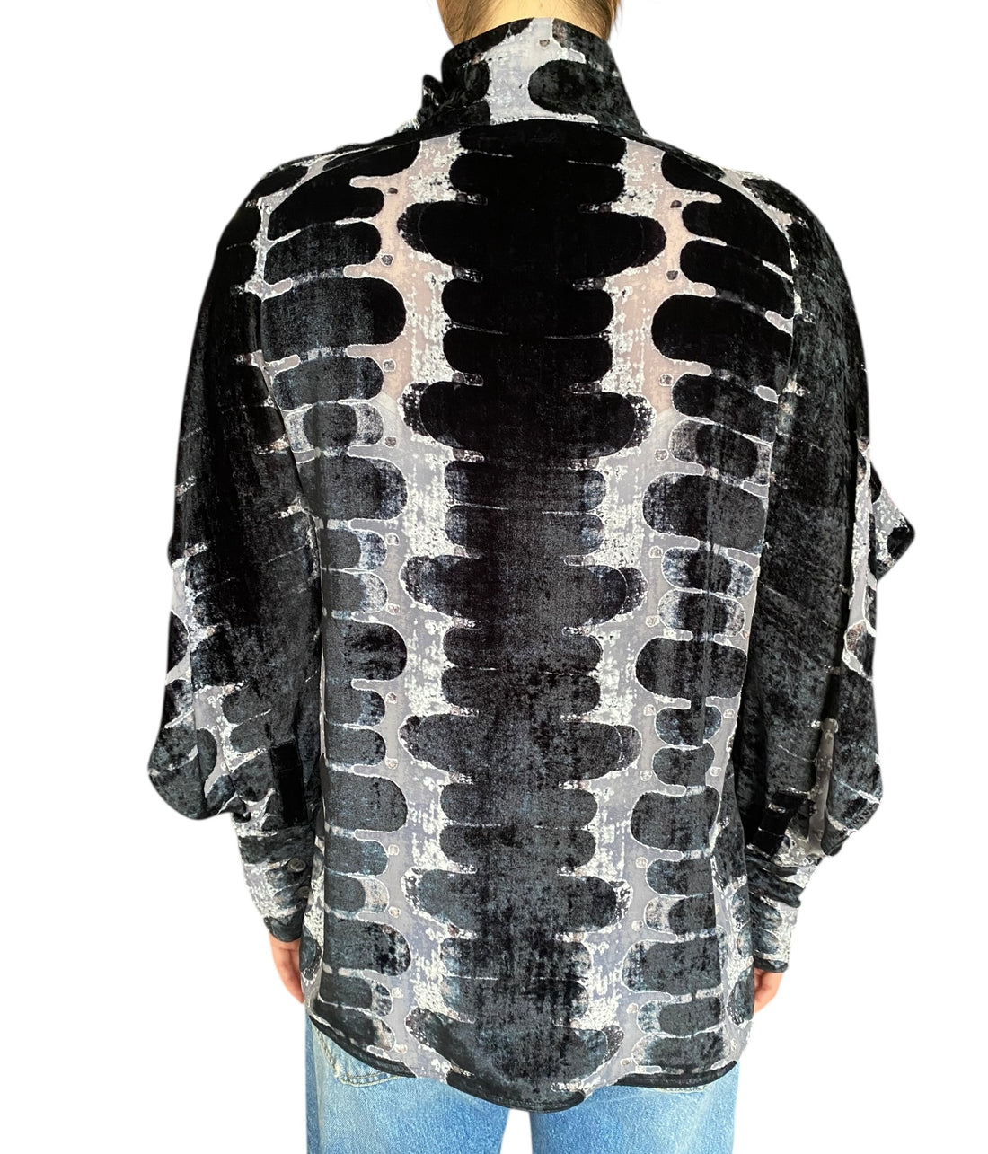 Marni Velvet Cutout Long Sleeve Top - IT 40 / US 8