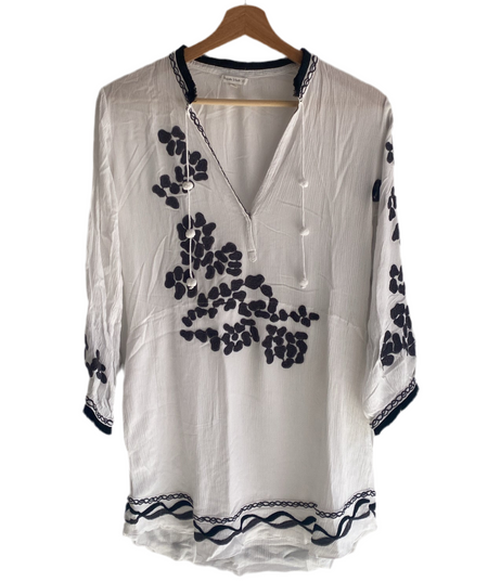 Poupette St. Bath Embroidered Dress - S