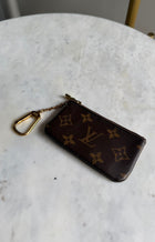Louis Vuitton Brown LV Monogram Coated Canvas Key Pouch