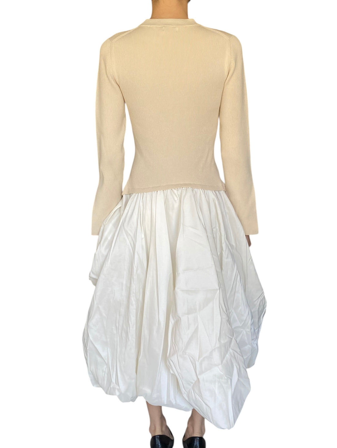 Simkhai Beige Kenlie Knit Bubble Midi Gown - M