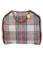 Stella McCartney Plaid Brushed Wool Falabella Shoulder Bag